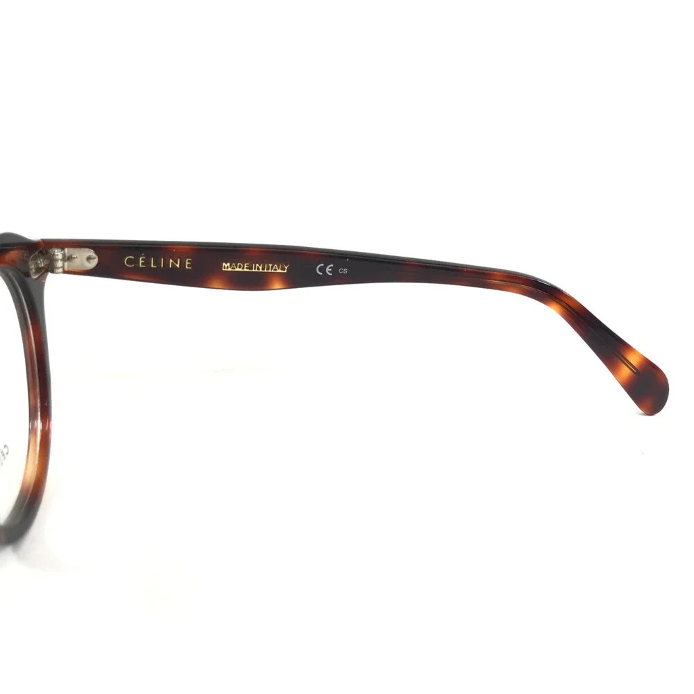 Celine Eyeglasses Frames CL41458 086 Tortoise Round Full Rim 45-20-145